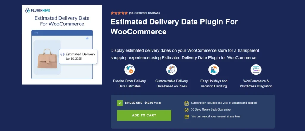 Estimated Delivery Date for WooCommerce