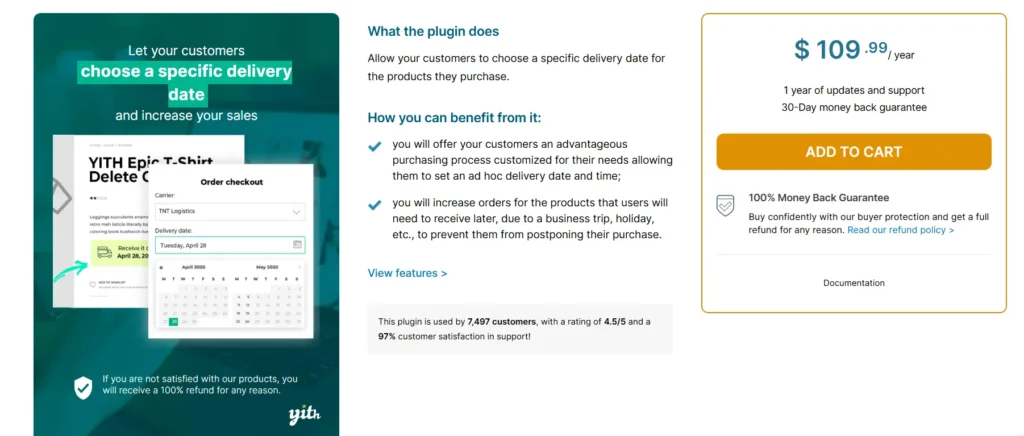 YITH WooCommerce Delivery Date