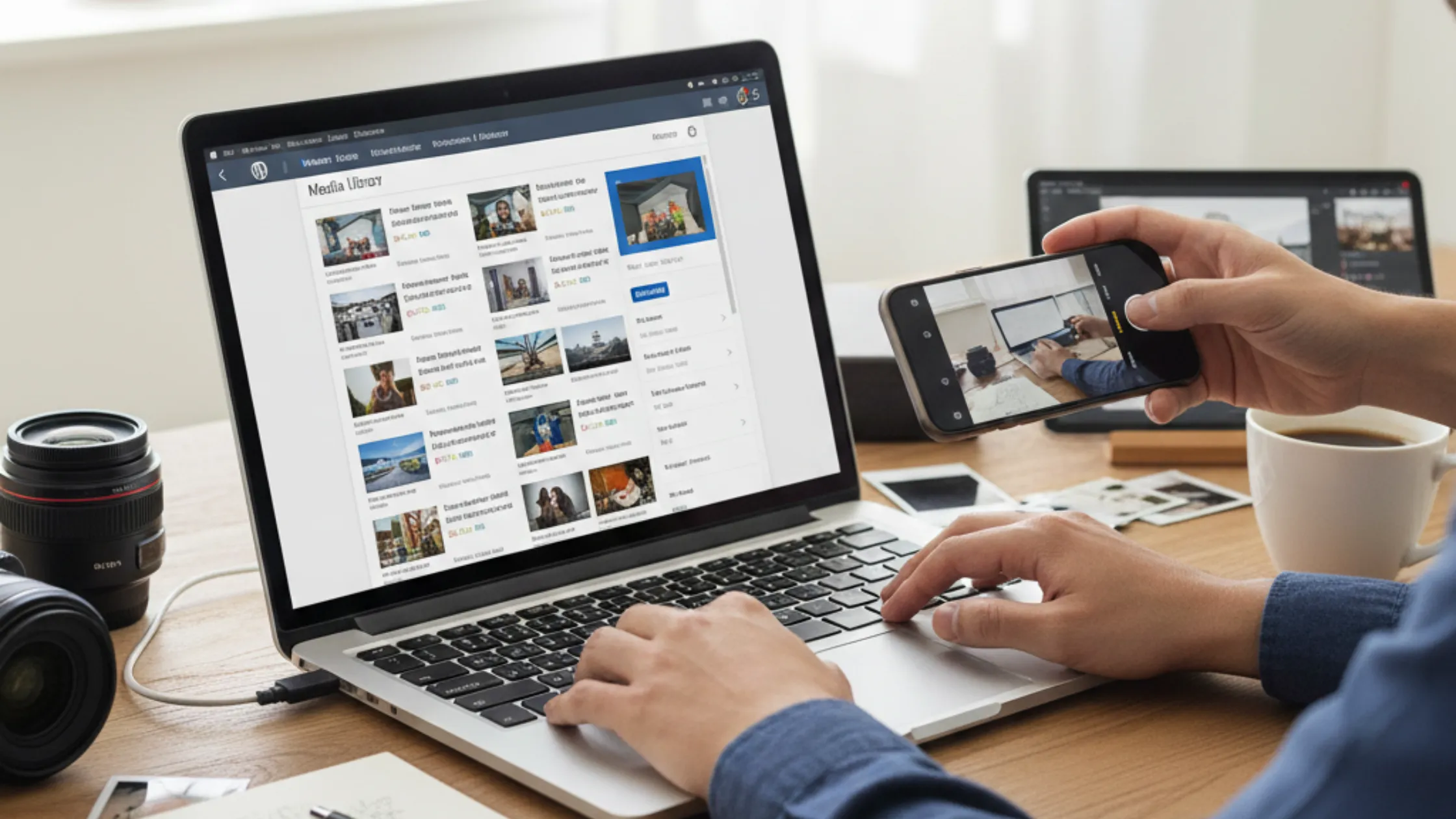 How to use photos images in WordPress