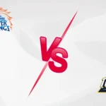 CSK vs GT IPL 2026 Match 37 preview graphic featuring Chennai Super Kings and Gujarat Titans logos with a red VS symbol.