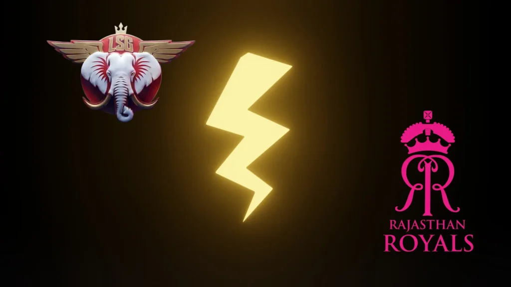 LSG vs RR IPL 2026 Match 32 Dream11 Prediction and Match Preview Graphic.