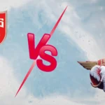 PBKS vs LSG: Punjab Kings vs Lucknow Super Giants IPL 2026 Match 29 promotional graphic featuring PBKS and LSG logos with a VS symbol.