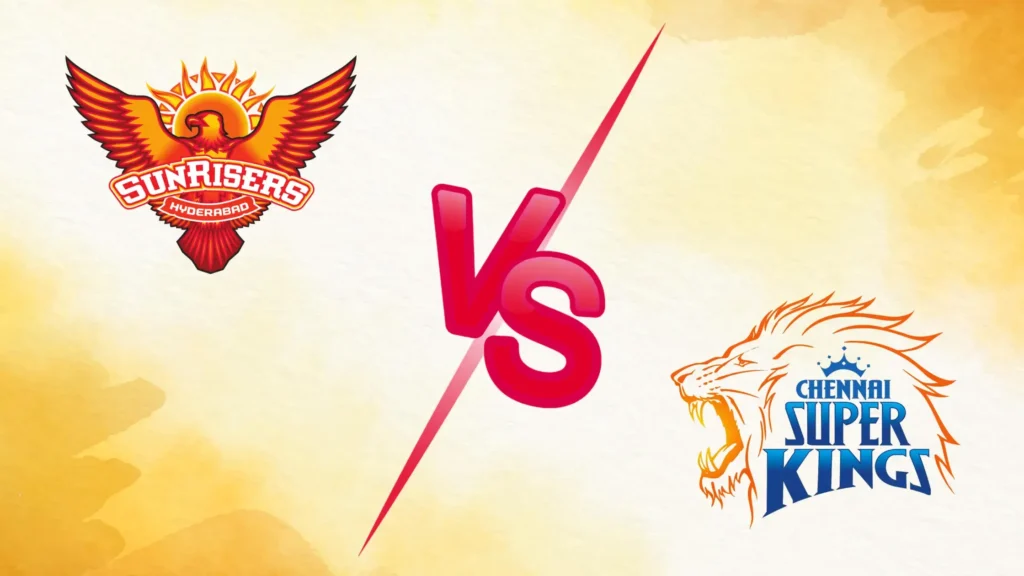 Sunrisers Hyderabad (SRH) vs Chennai Super Kings (CSK) official logos (SRH vs CSK) for IPL 2026 Match 27.