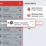 Gmail interface showing an email moved from the spam folder to the main inbox, highlighting how to prevent important emails from being marked as spam.