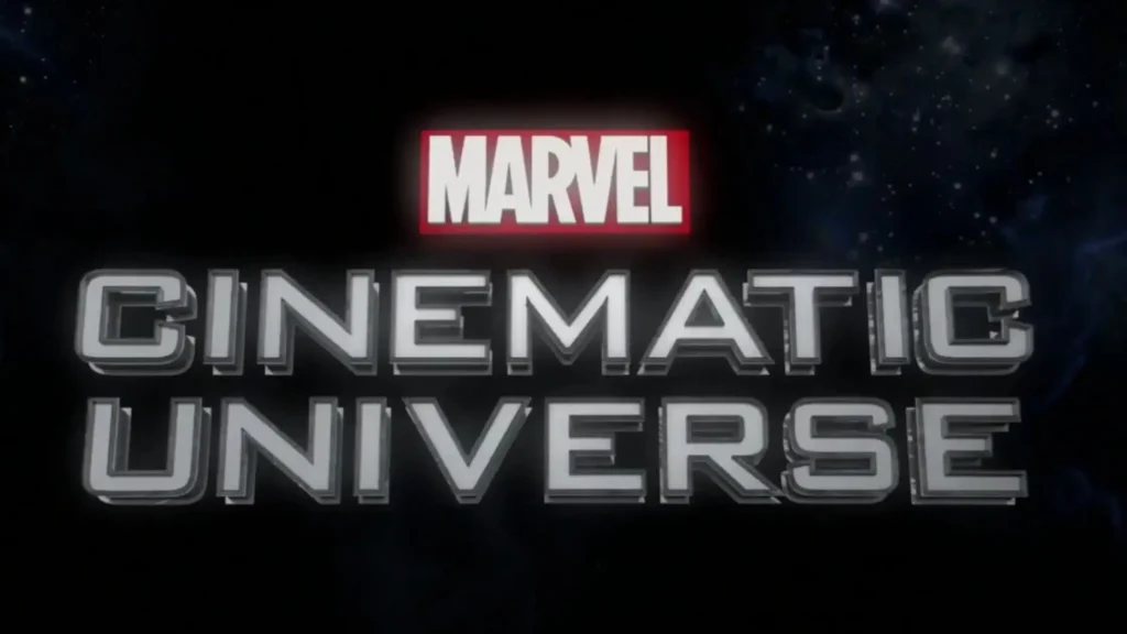 Marvel Cinematic Universe logo title card set against a dark, starry cosmic background.
