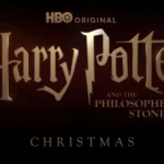 Official title card for the HBO Original series "Harry Potter and the Philosopher's Stone" with "Christmas" written below.